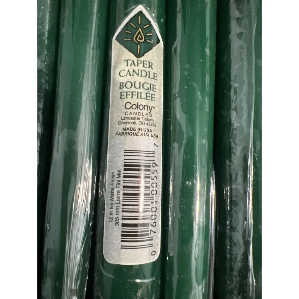 (12) VINTAGE Ivy Green Tapered‎ 12